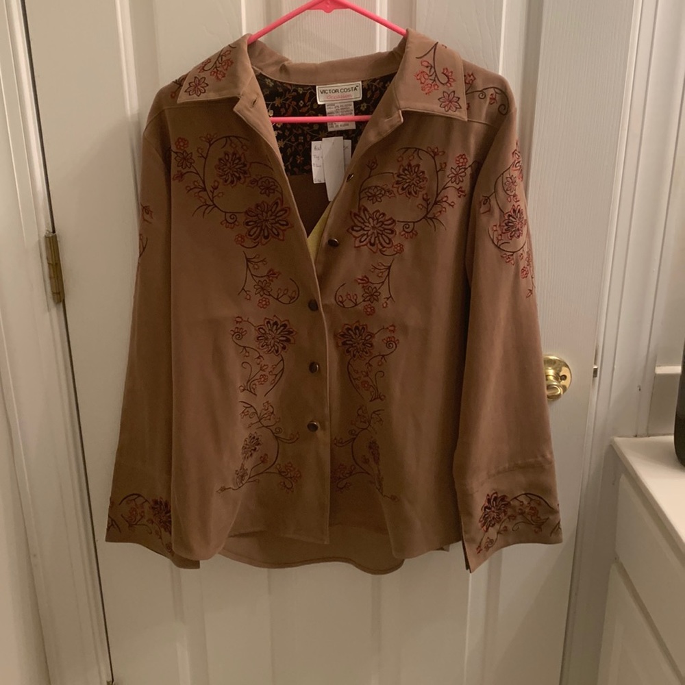 brown vintage jacket